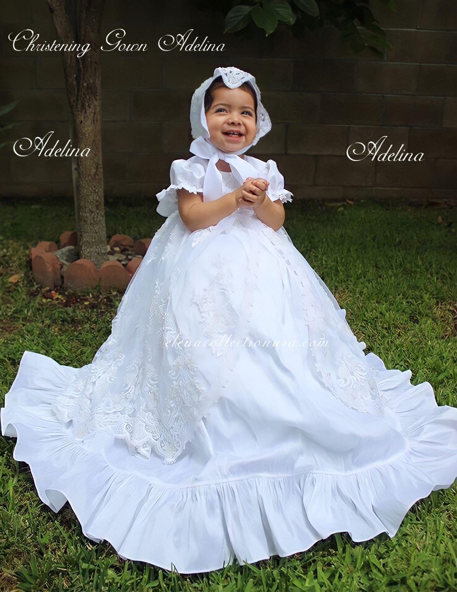 Valentina Baptism Gown Off White – Carmen Creation